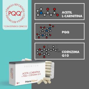 Imagen del producto Acetil L-Carnitina+PQQ+Coenzima Q10 PREMIUM Prisma Natural